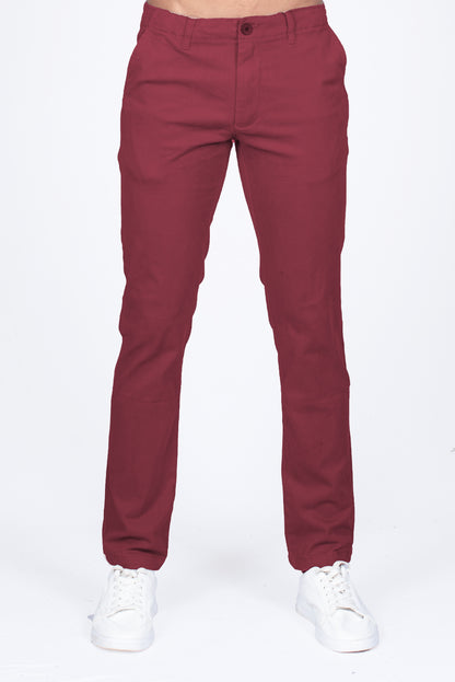 Men's Chino Pant - Burgundy