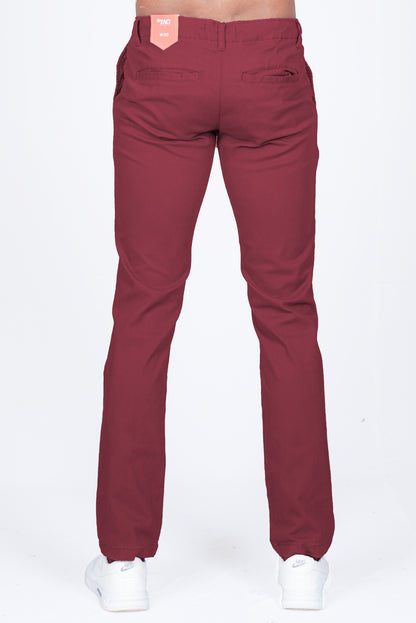 Men's Chino Pant - Burgundy