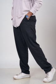 Men’s Black Linen Pants