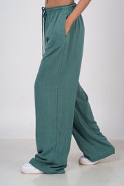 Women’s Sage Green Slub Linen Pants