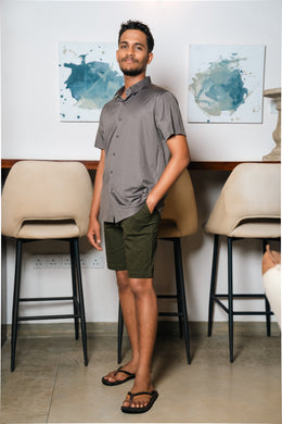 Men’s Tailored Casual Shorts – Olive