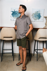 Men’s Tailored Casual Shorts – Olive