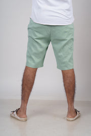 Men’s Mint Green Linen Shorts