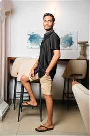 Men’s Tailored Casual Shorts – Beige