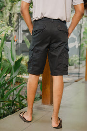 Men’s Multi-Pocket Cargo Shorts – Grey