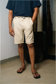 Men’s Linen Short – Beige