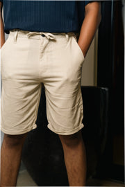 Men’s Linen Short – Beige