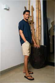 Men’s Linen Short – Beige
