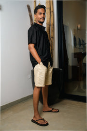 Men’s Linen Short – Tan