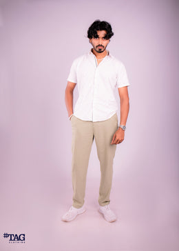 Men's Linen Pant- Light Olive