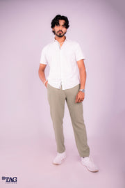 Men's Linen Pant - Dark Olive