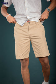 Men's Printed Short- Tan Circle