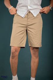 Men's Printed Short - Beige Flower
