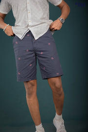 Men's Printed Short-Navy Crabs