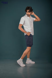 Men's Printed Short - Dark Navy Flower