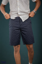 Men's Printed Short - Dark Navy Flower
