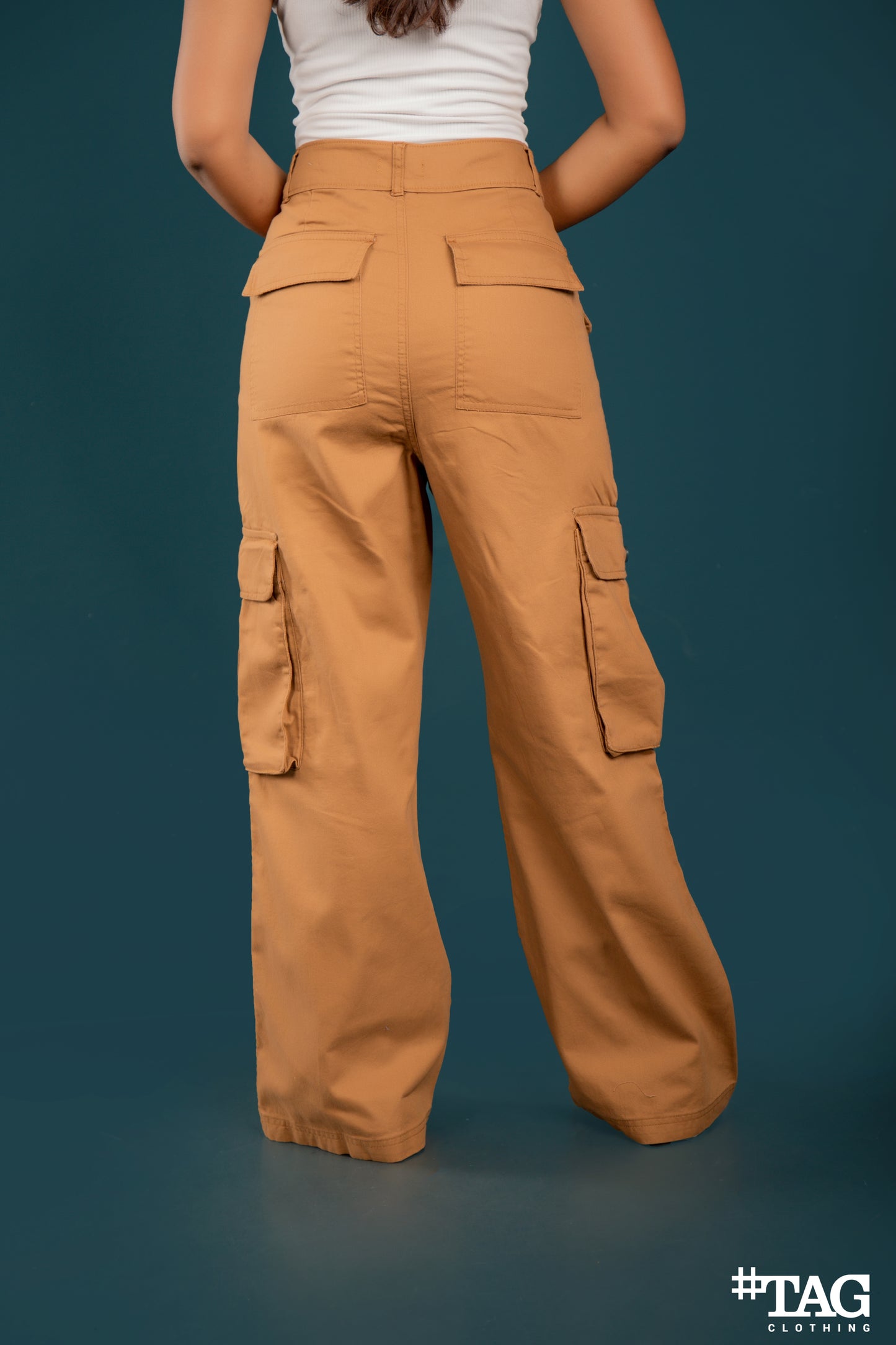 Ladies Extreme Baggy Cargo pant - Brown