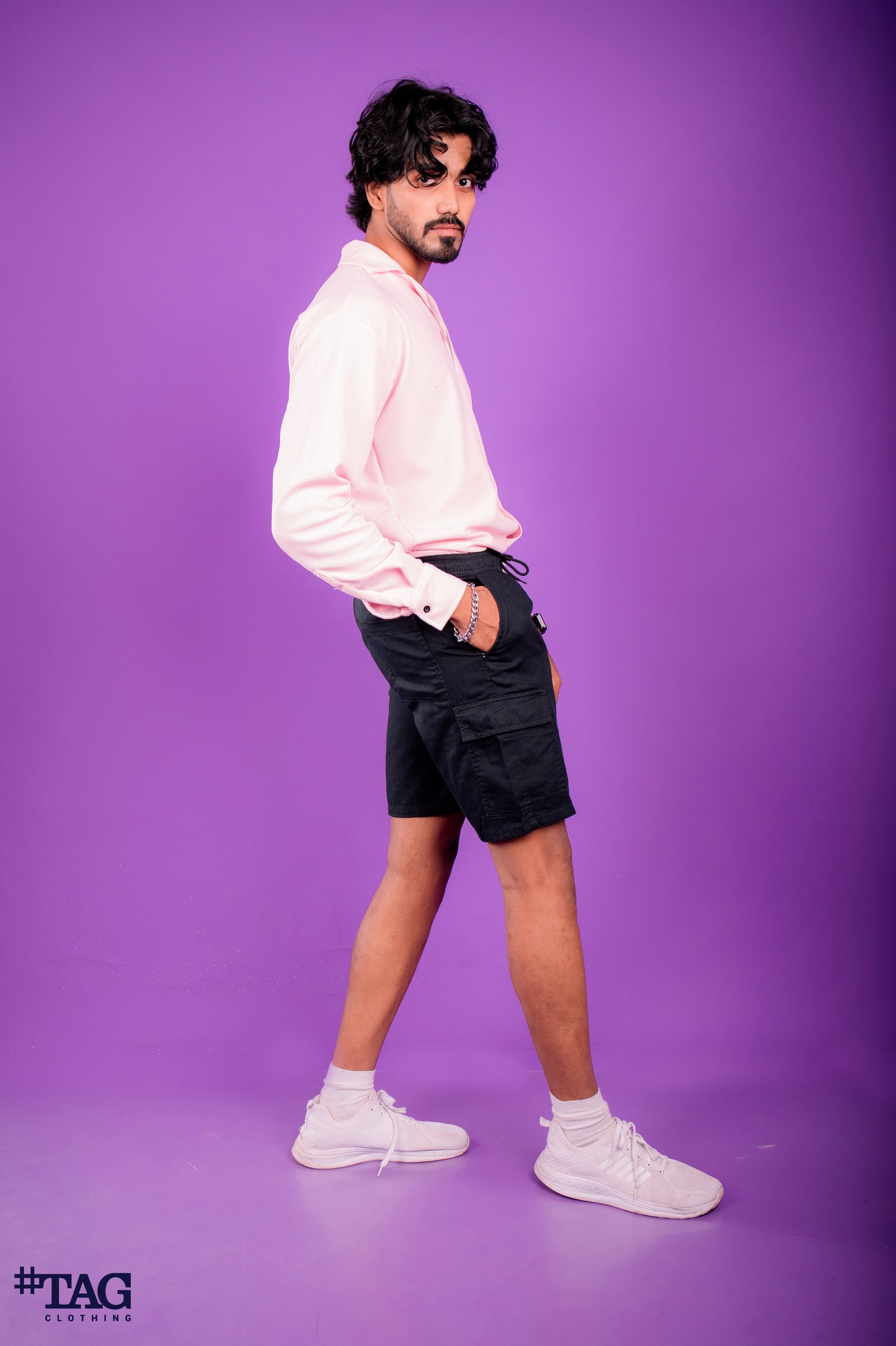 Flex Jogger Cargo Short- Black