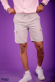 Flex Jogger Cargo Short- Light Gray