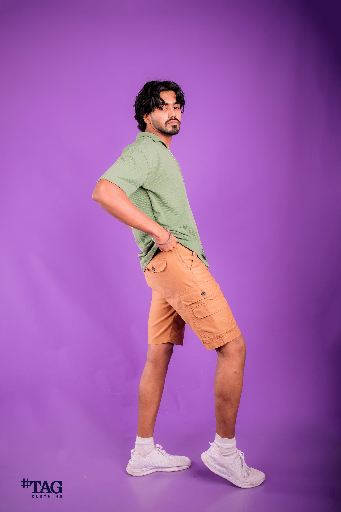 Pocket On Pocket Short - Light Brown