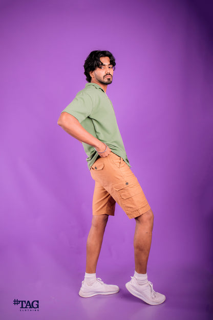 Pocket On Pocket Short - Light Brown