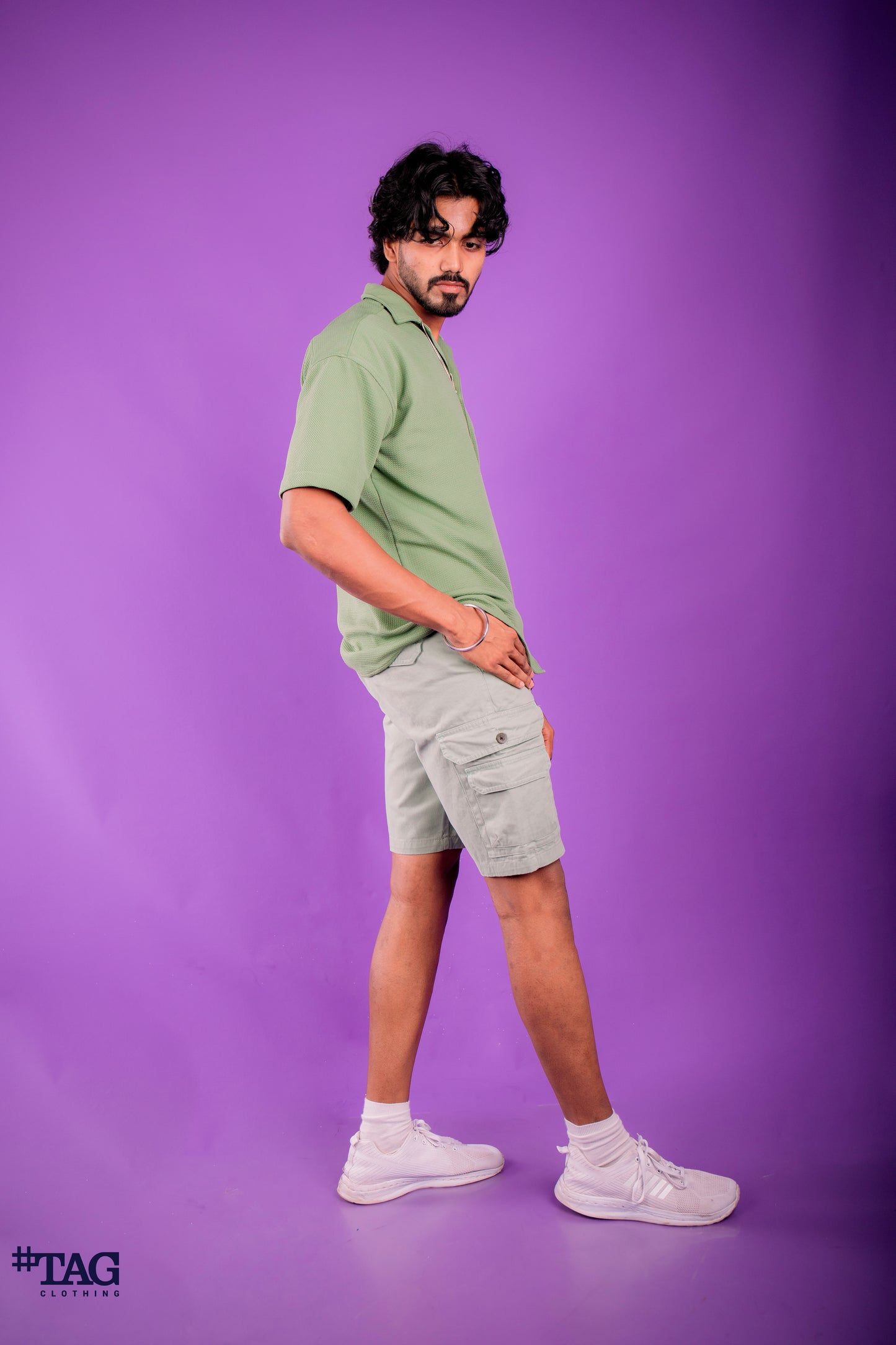 Pocket On Pocket Short- Gray