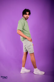 Pocket On Pocket Short- Gray