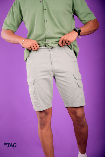 Pocket On Pocket Short- Gray