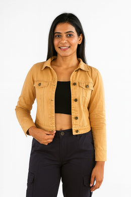 Ladies Twill Jacket - Custard