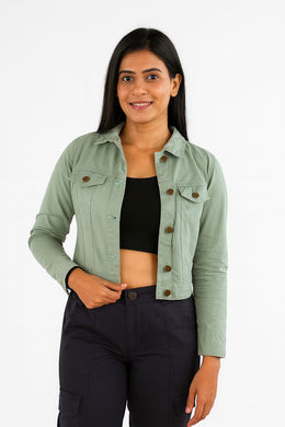 Ladies Twill Jacket - Mint Green