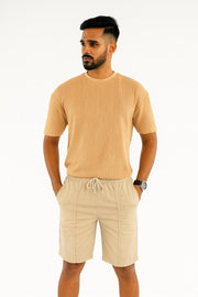 Jogger Short- Tan