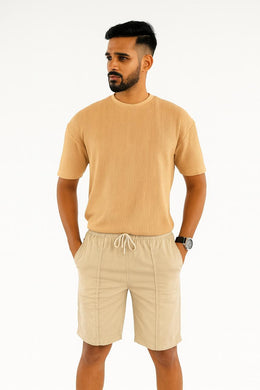 Jogger Short- Tan