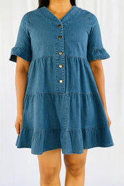 Aditi Dress - Dark Blue