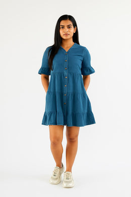Aditi Dress - Dark Blue