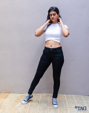 Ladies Skinny Jeans - Black