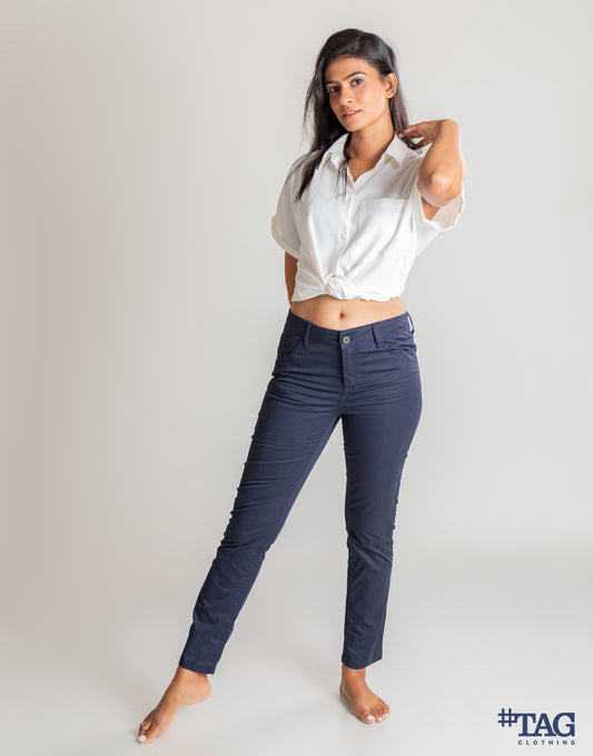 Ladies Chino Pant - Navy Blue