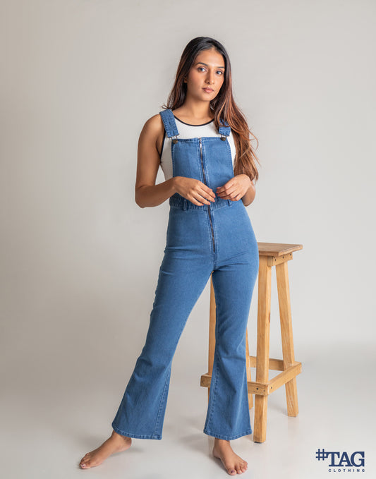 Ladies Jumpsuit - Dark Blue Wash