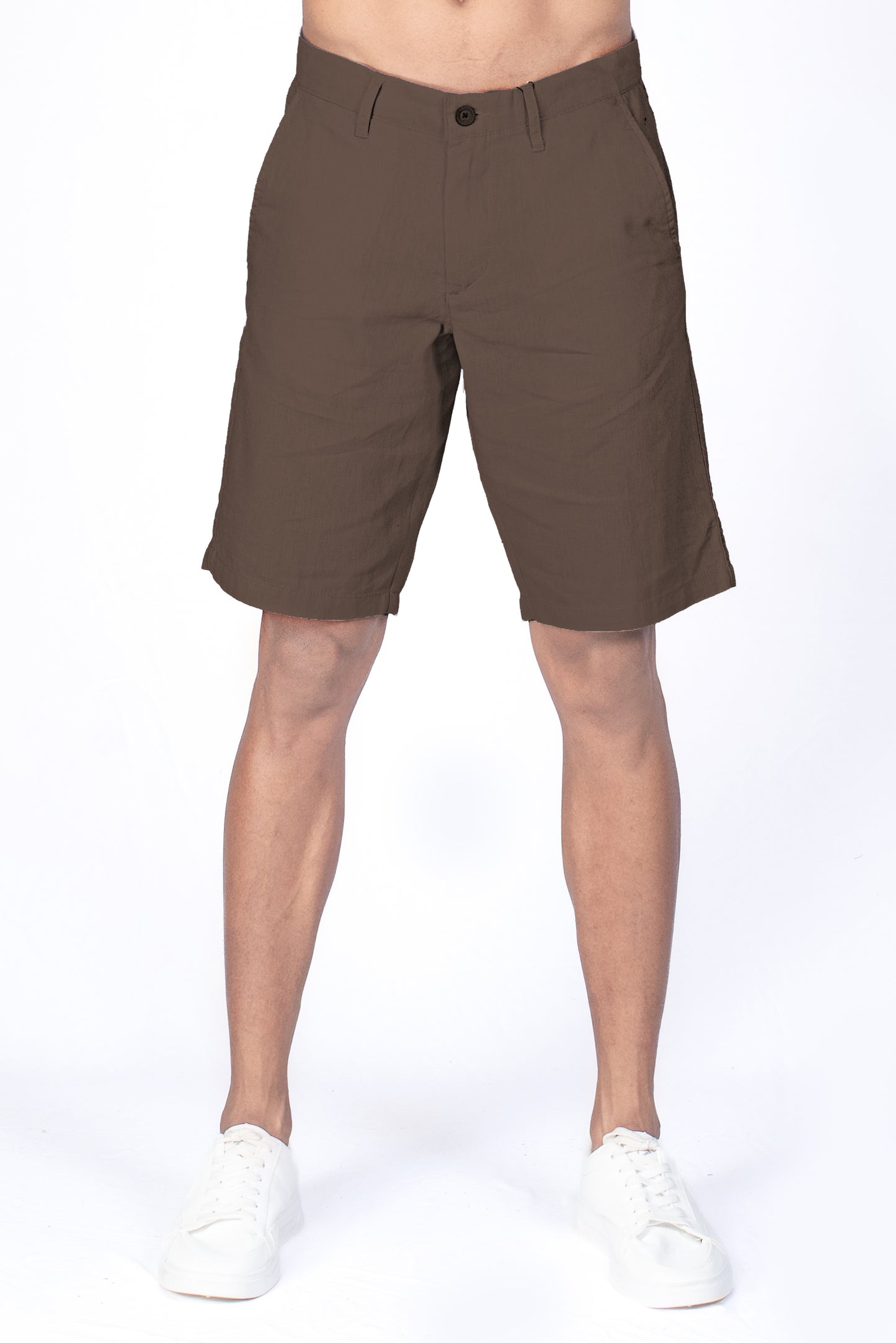 Men's Linen Short - Coffee Brown