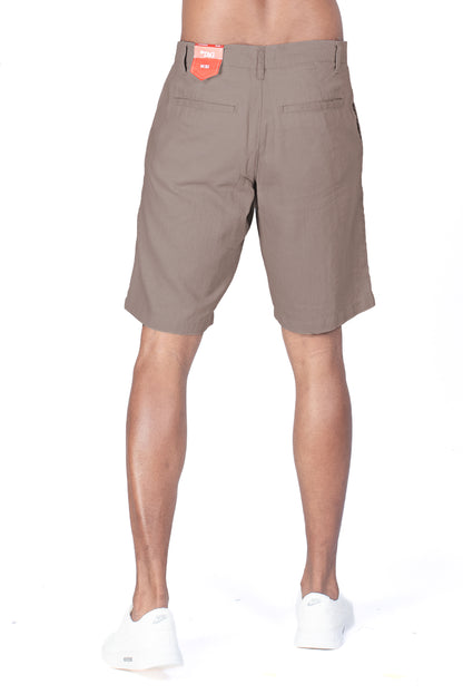 Men's Linen Short - Mushroom Brown