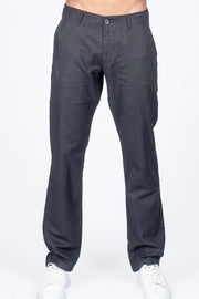 Men's Linen Pant - Jet Black