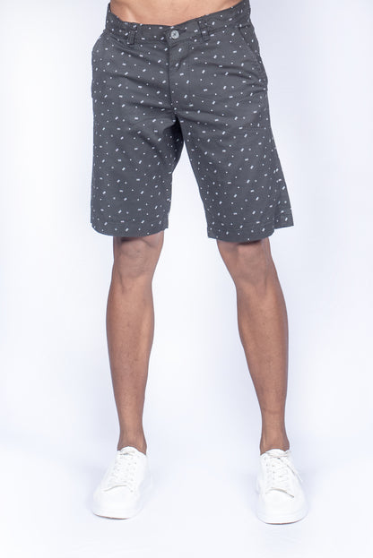 Men's Printed Short - Black