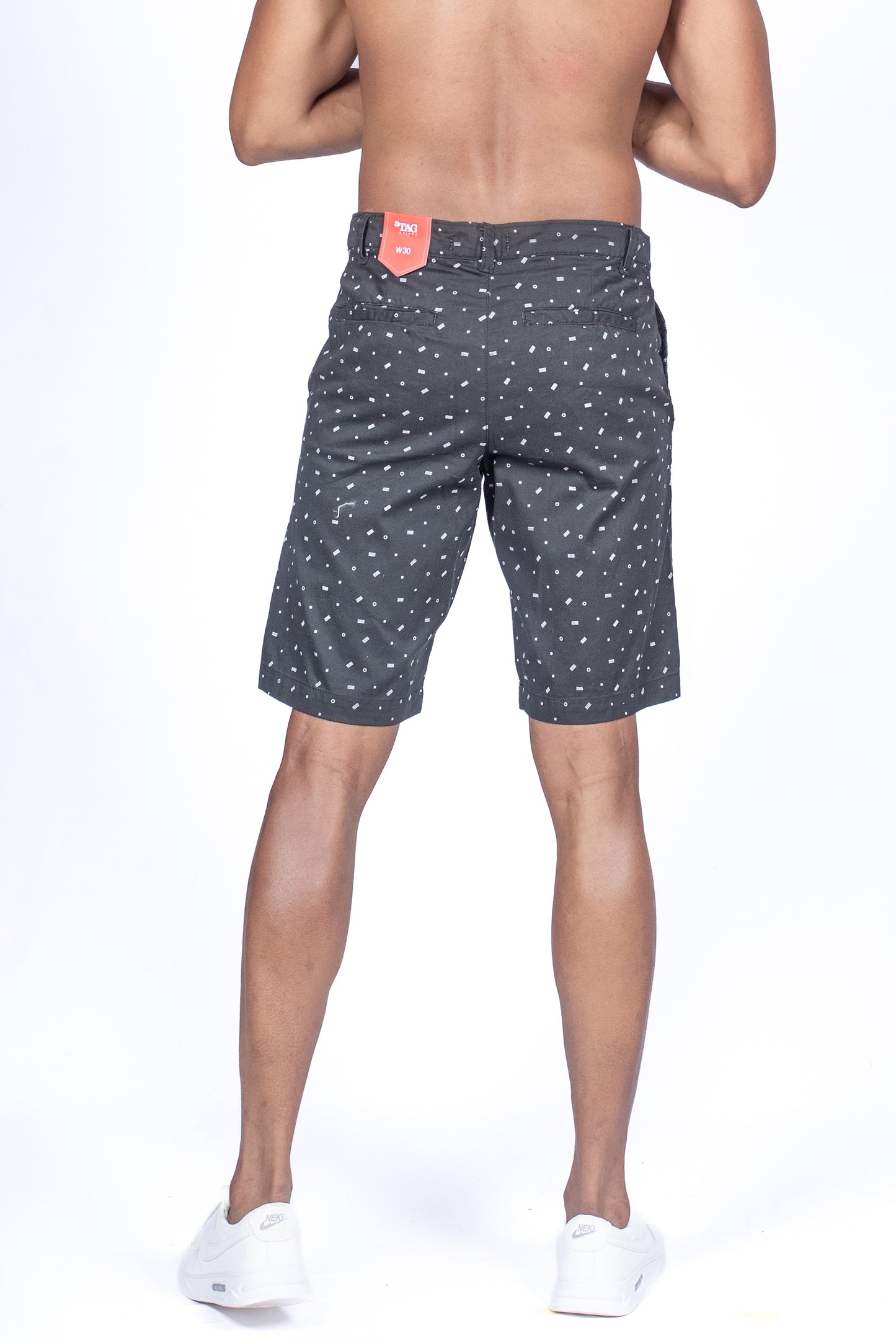 Men's Printed Short - Black