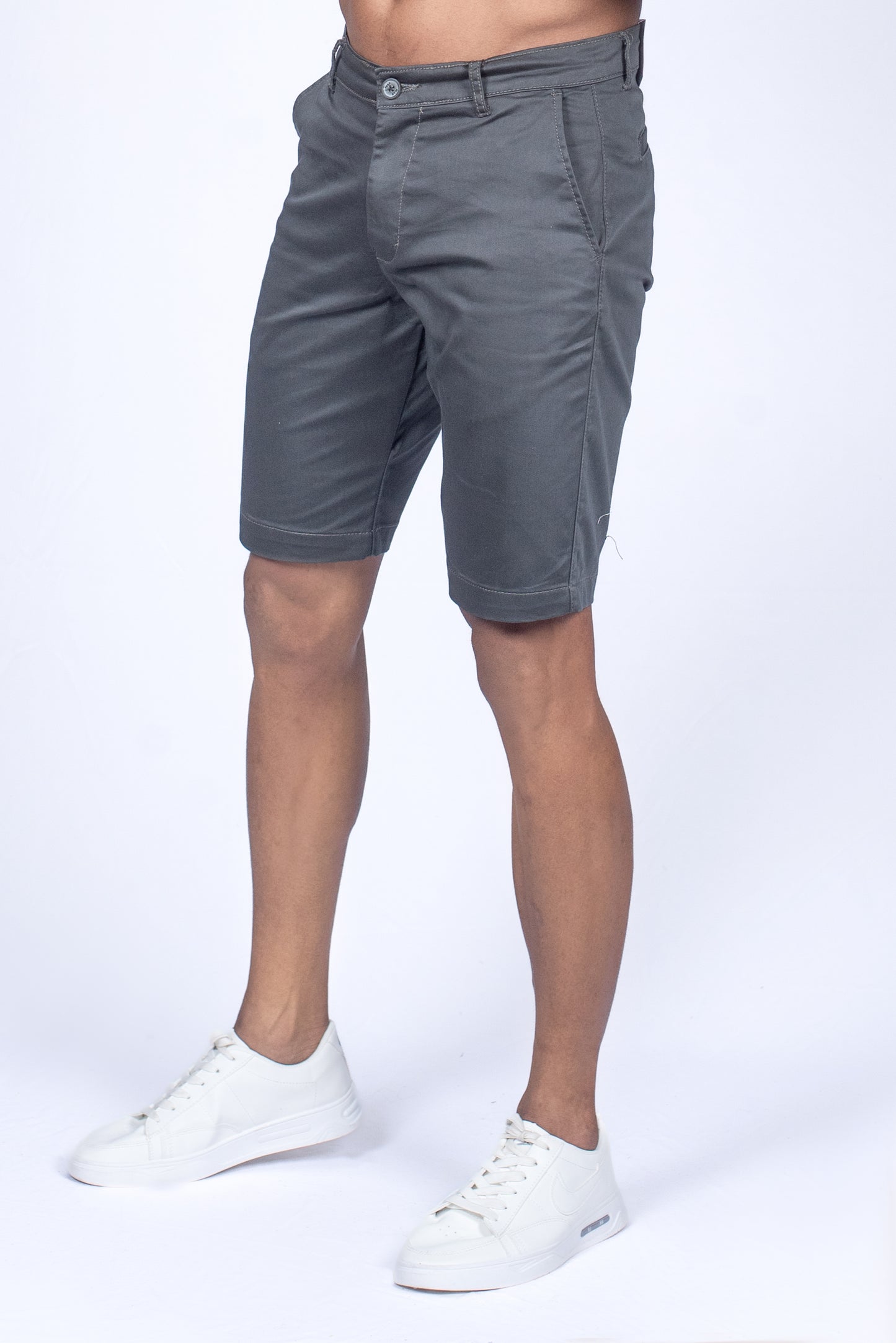 Chino Short - Slate Grey