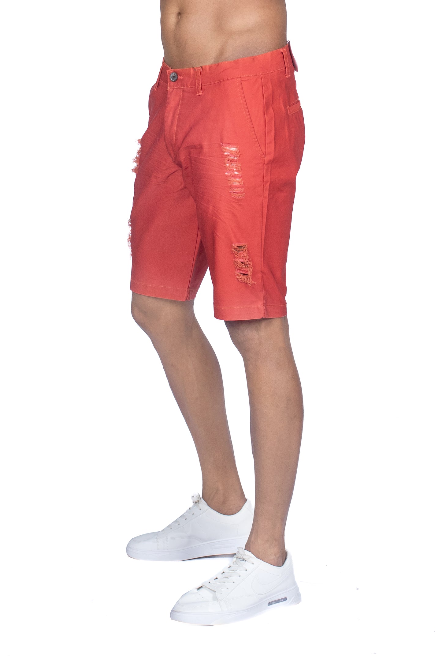 Men's Ripped Short - Fire Orange