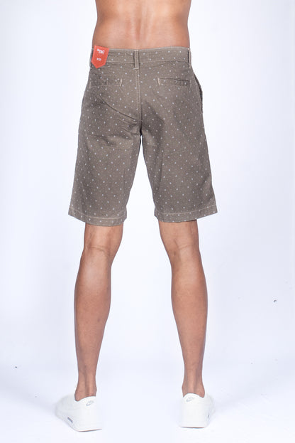 Men's Printed Short - Mushroom Brown