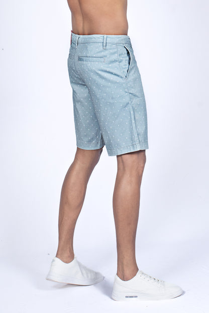 Men's Printed Short - Beau Blue