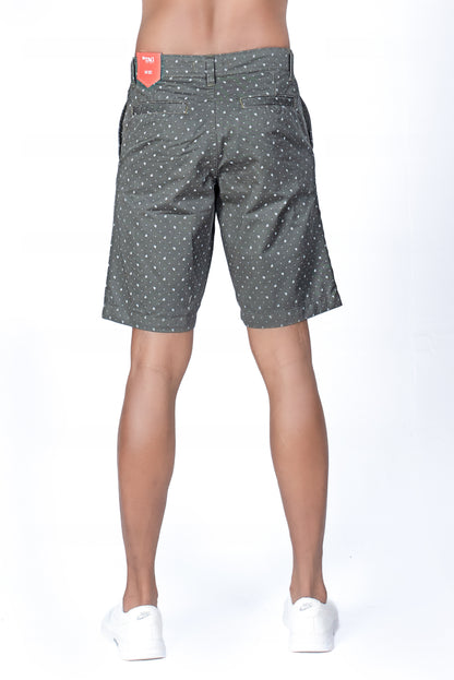 Men's Printed Short - Iron Grey