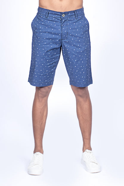 Men's Printed Short - Royal Blue