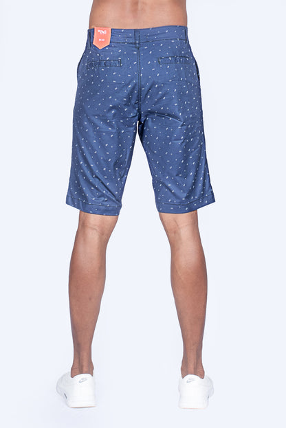 Men's Printed Short - Royal Blue