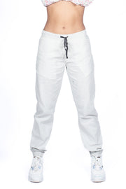 Ladies Linen Jogger Pant - Cream